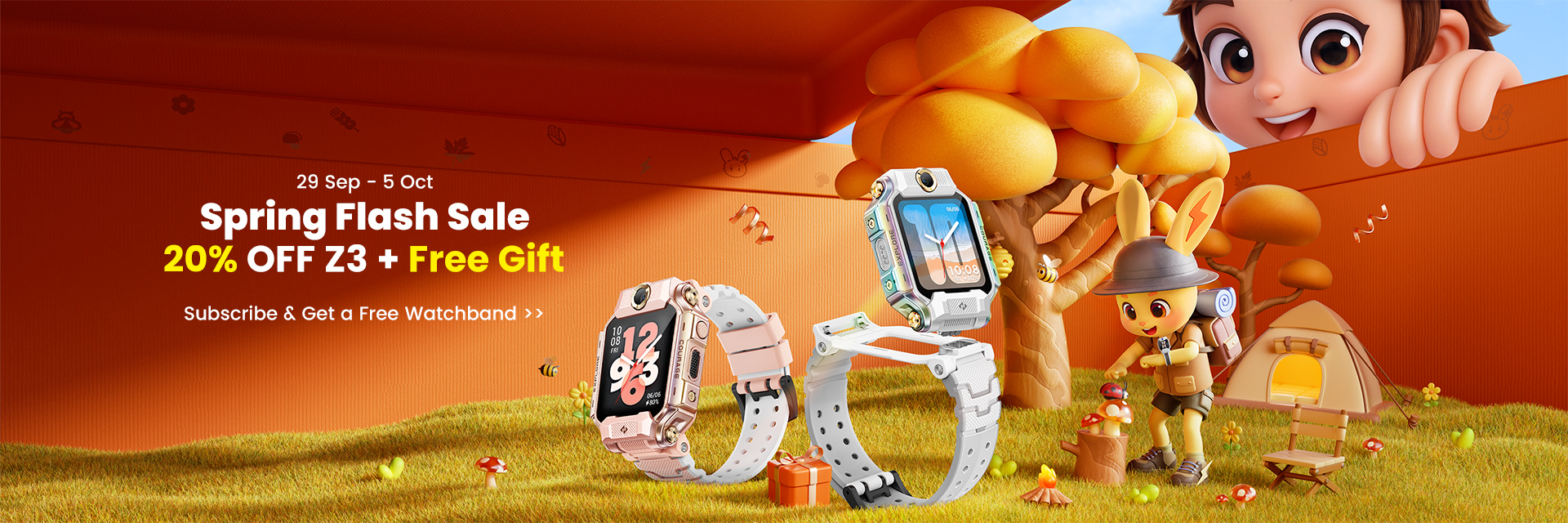 29 September–5 October. 20% off Z3 plus a free gift. Subscribe and get a free watchband.