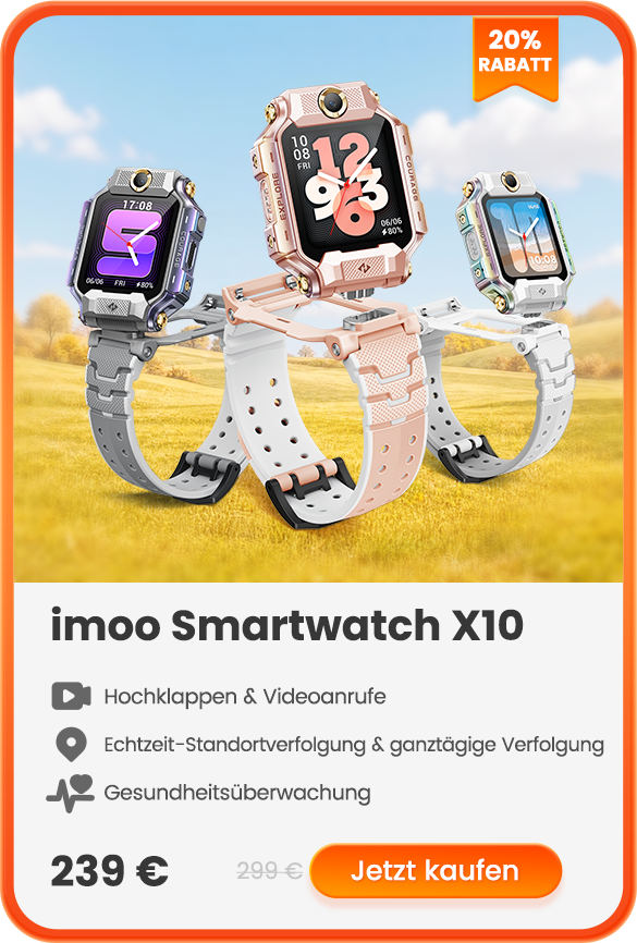 imoo Smartwatch X10, 239 €, 20 % Rabatt und Gratisgeschenke. Jetzt kaufen.